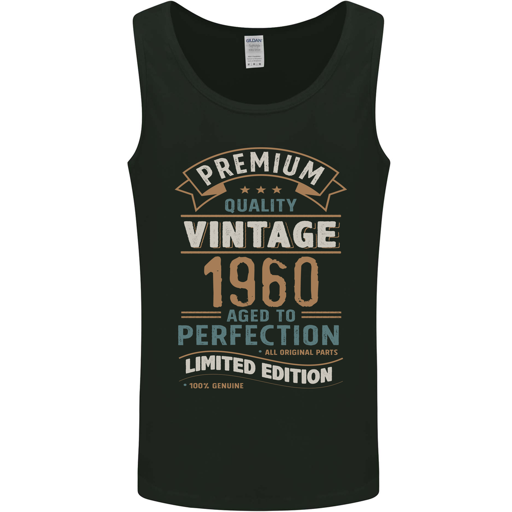 Premium Vintage 65th Birthday 1960 Mens Vest Tank Top