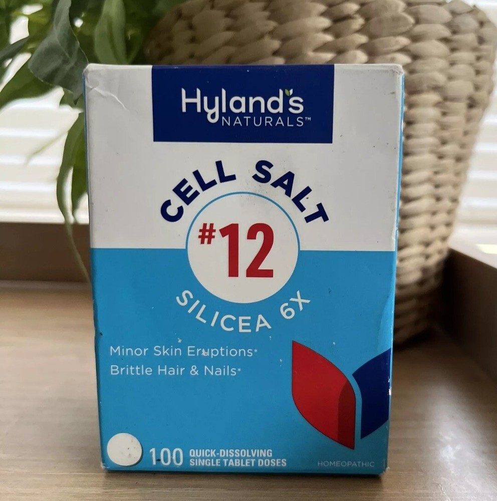 Cell Salt #12, Silicea 6X, 100 Quick-Dissolving Single Tablet Expires 3/25