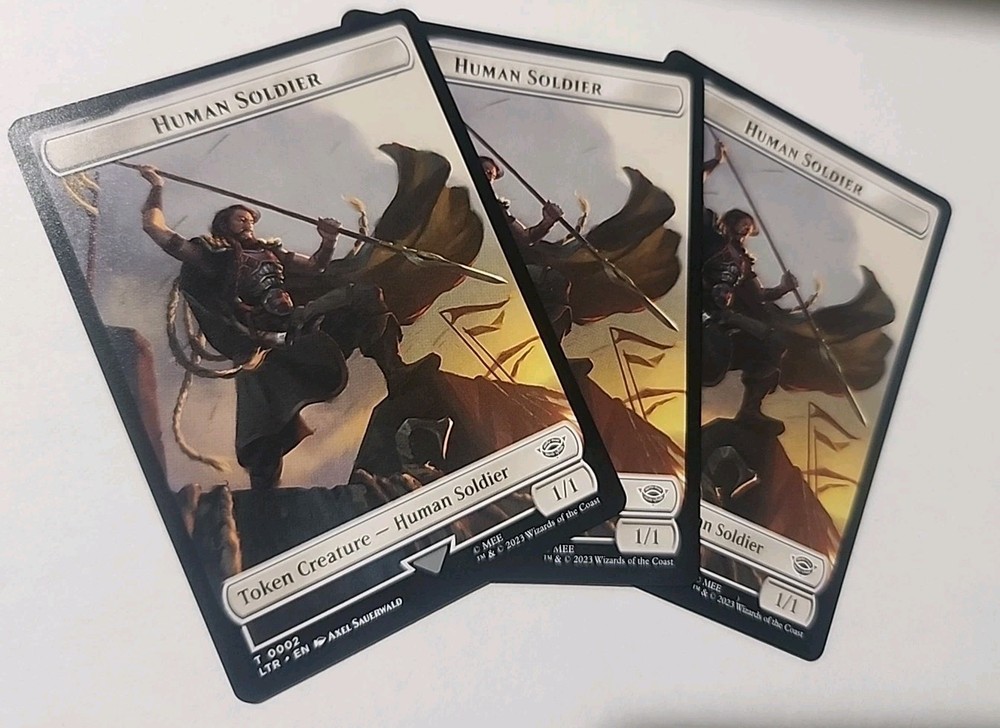 Human Soldier Token 0002 Lord of the Rings Tales of Middle-Earth MTG