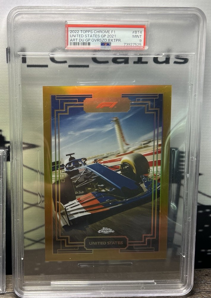 2022 Topps Chrome F1 US GP Art du Grand Prix PSA 9 Oversized SSP RARE