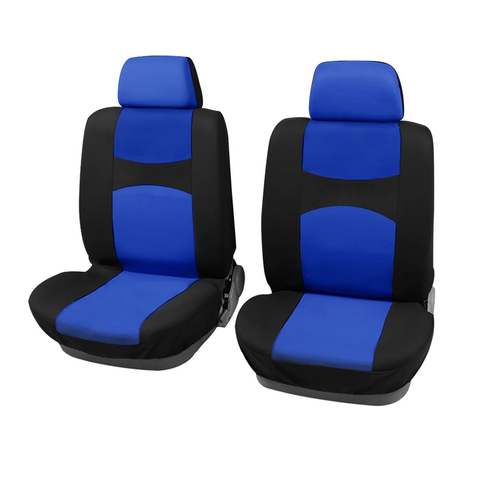 Universal Front Car Truck Seat Cover Pad Protection Kit Black Blue