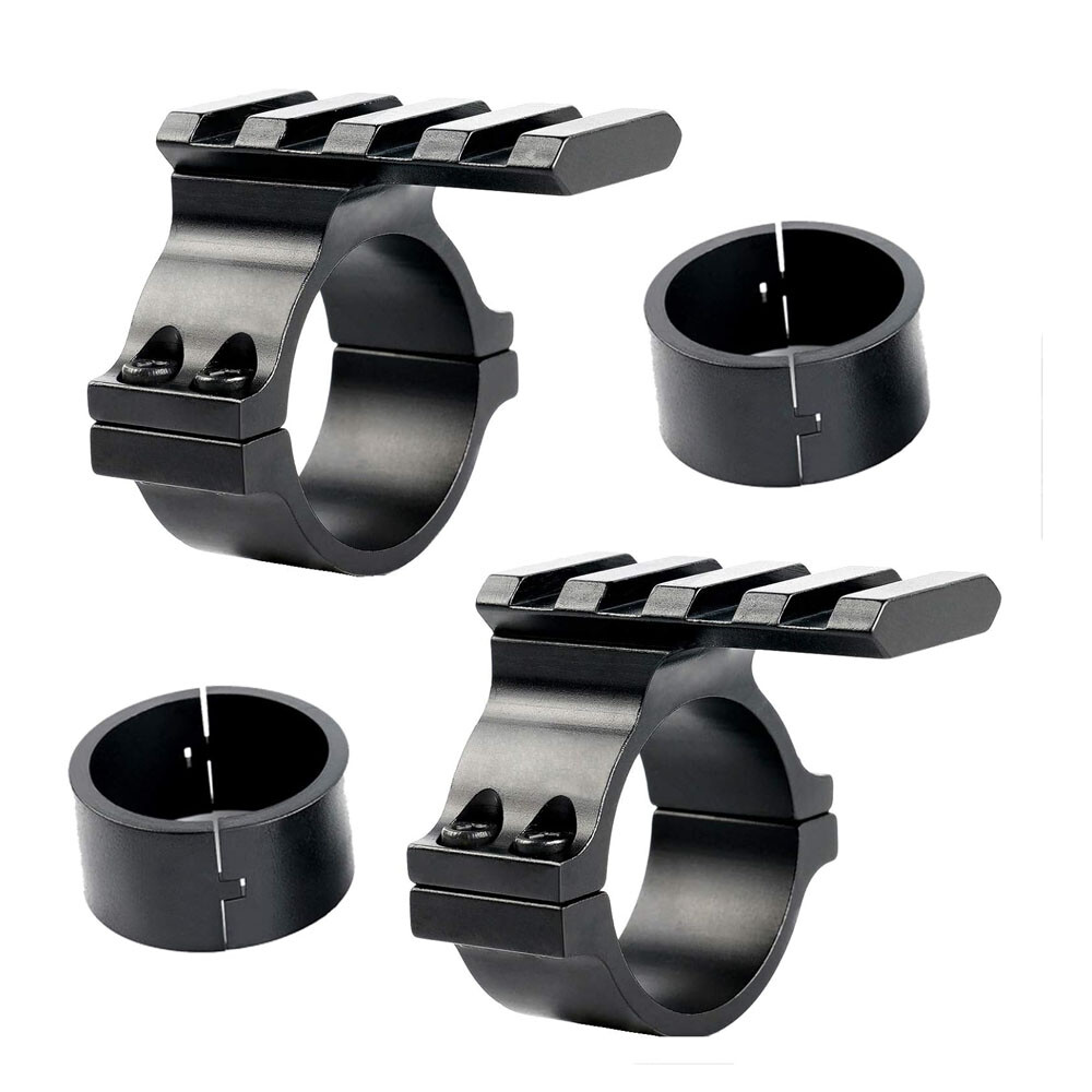 2PCS 25.4/30mm Ring Barrel Mount for Red Dot Sight 20mm Picatinny Weaver Rail