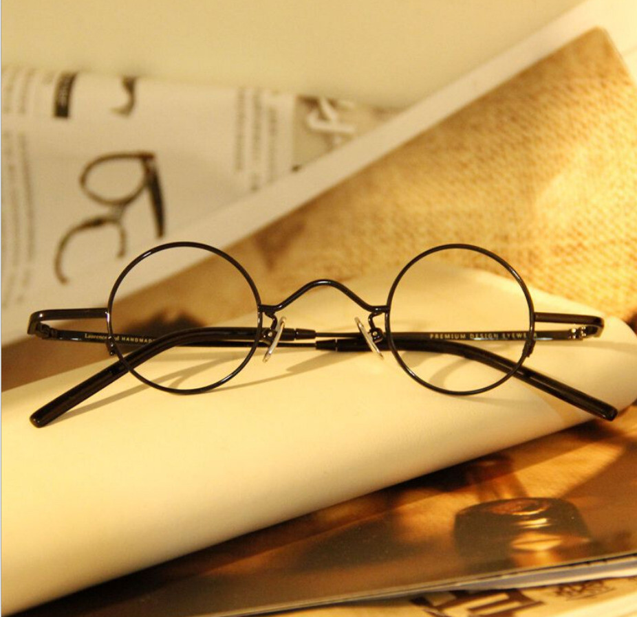 Ultralight Retro Small Round Literary Eyeglass frames Vintage SS Glasses US