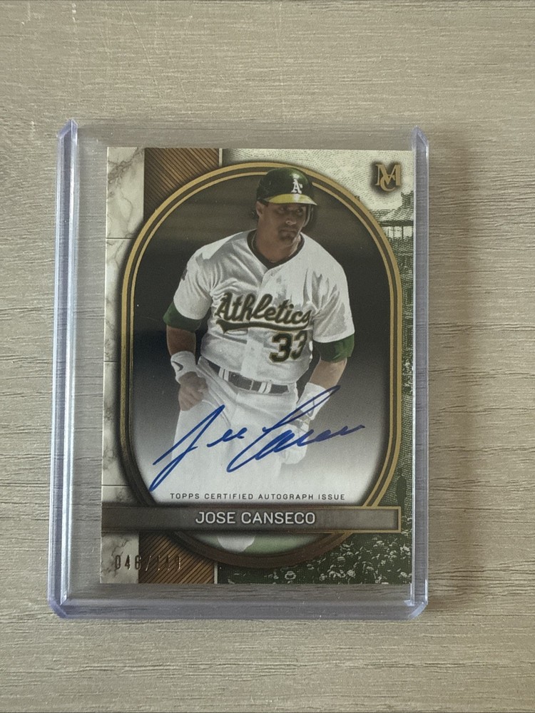 2025 Topps Museum Collection - Archival Autographs Jose Canseco #AA-JCA (AU)