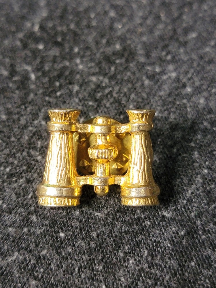 Vintage Avon Gold-tone Binocular Lapel / Pin