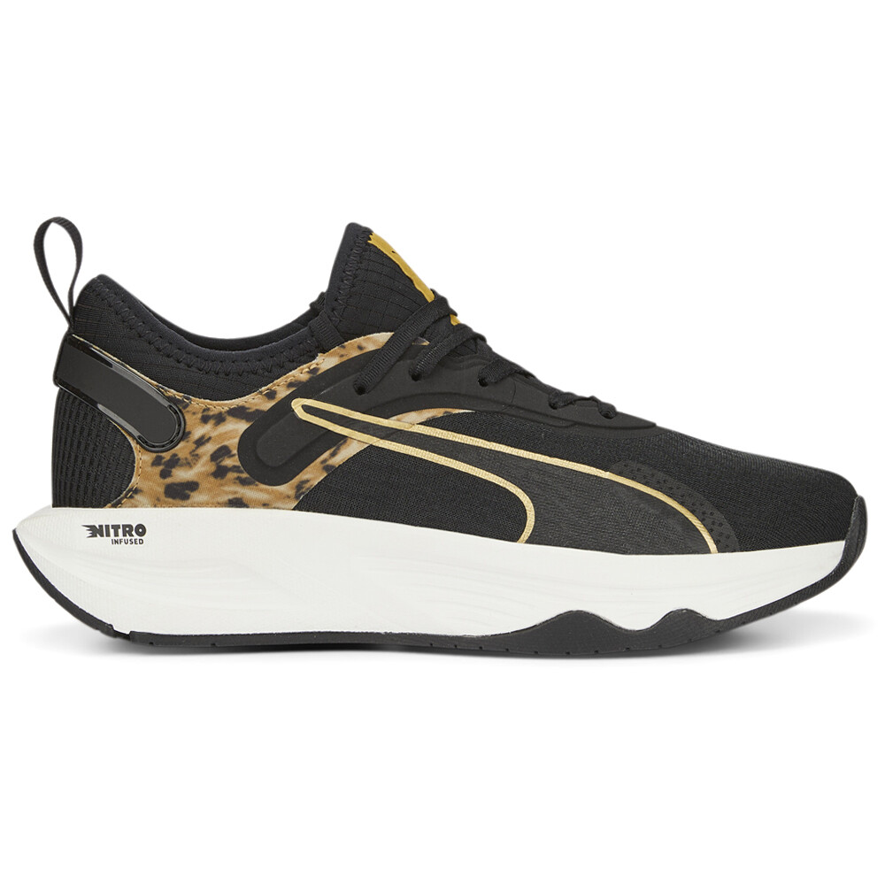 Puma Pwr Xx Nitro Safari Glam Training  Womens Black Sneakers Athletic Shoes 376