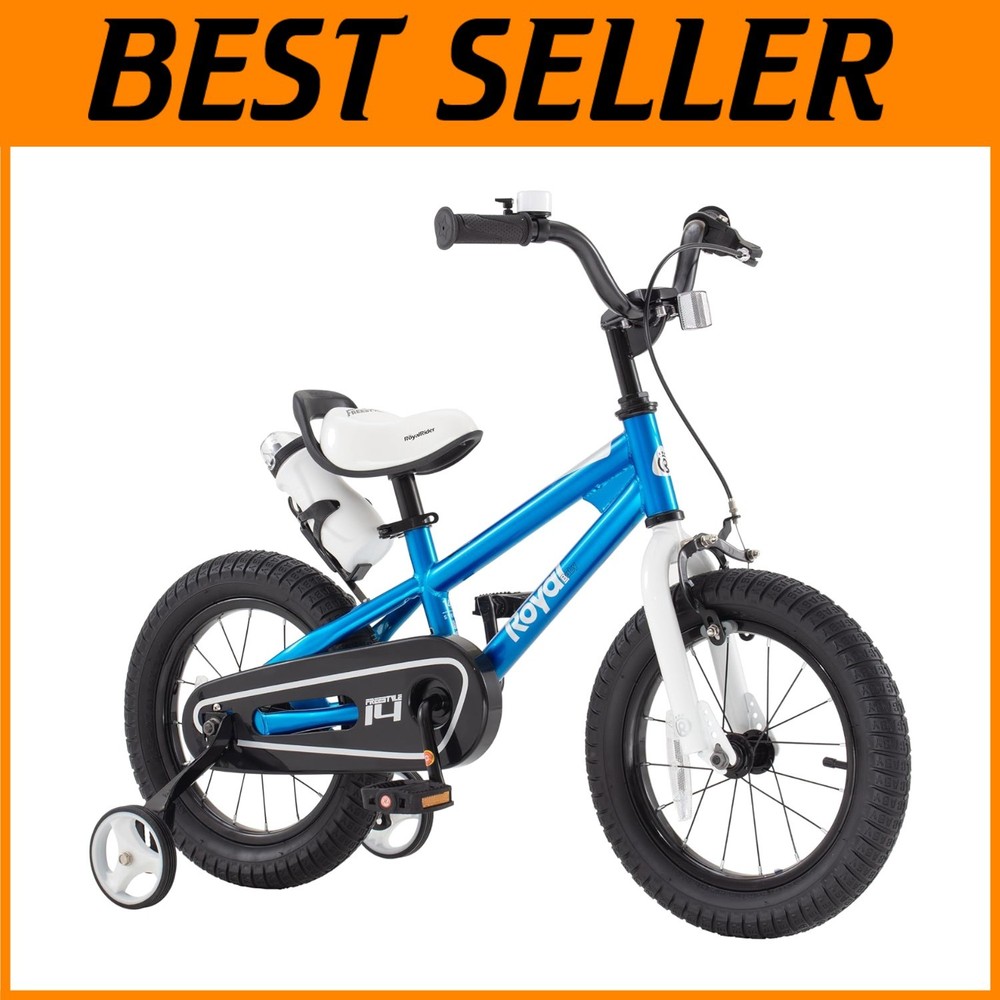 Freestyle Kids Bike for Ages 4-7 - 16 Inches with Training Wheels & Kickstand