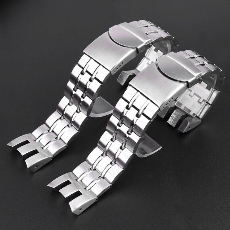 19/21mm Strap Stainless Steel For Swatch YRS403/412/402 Bracelet Watch Band Tool