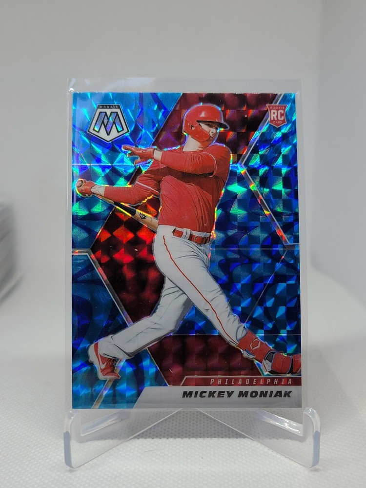 2021 Panini Mosaic Rookie Reactive Blue Mosaic Mickey Moniak #232 Rookie RC B5C