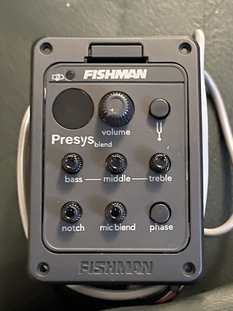 Fishman 301 Acoustic Guitar Mic Blend Dual Preamp fishman EQ Tuner Piezo Pic