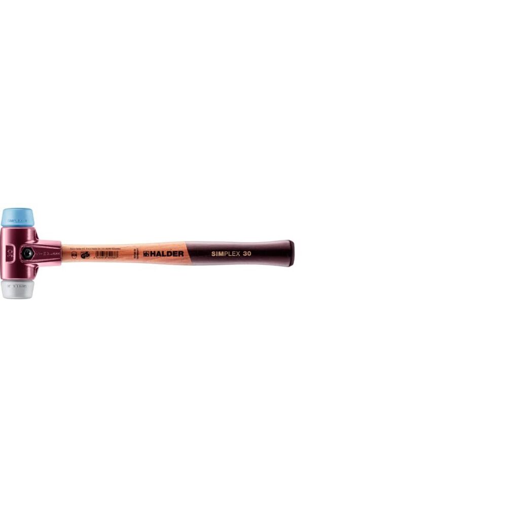 USA - Simplex Mallet with Soft Blue Rubber and Grey Rubber Inserts (3013.03)