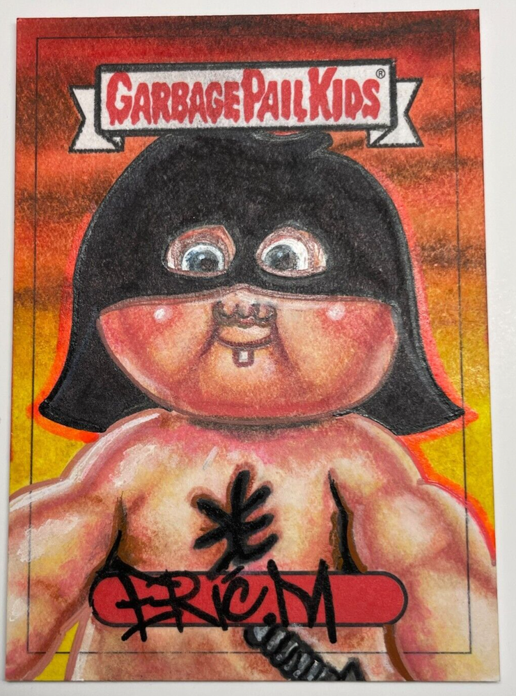 2023 Garbage Pail Kids Valentines Day is Canceled ERIC MEDINA SKETCH CARD Max Ax