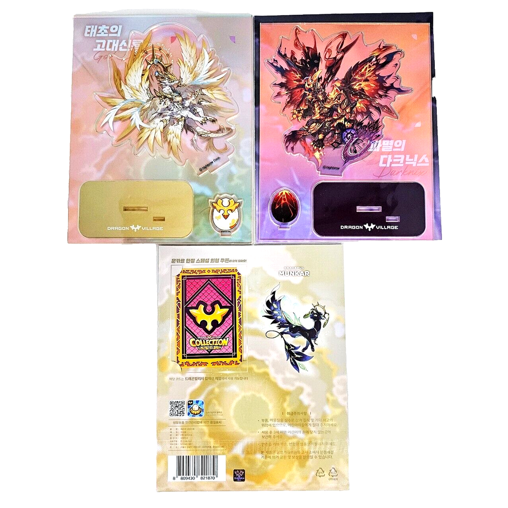 LIMITED GRACE FORM Munkar Code X3 Dragon Village Collection Game 3 Acrylic Stand