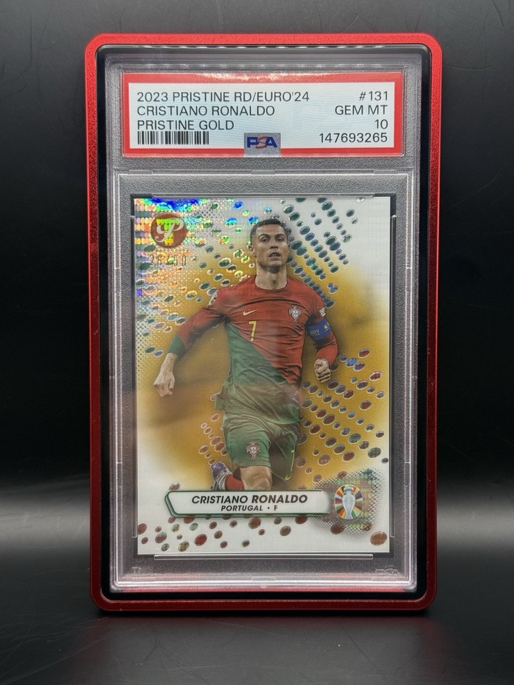 2023 Topps Pristine UEFA Euro 2024 Cristiano Ronaldo Pristine Gold  /50 PSA 10