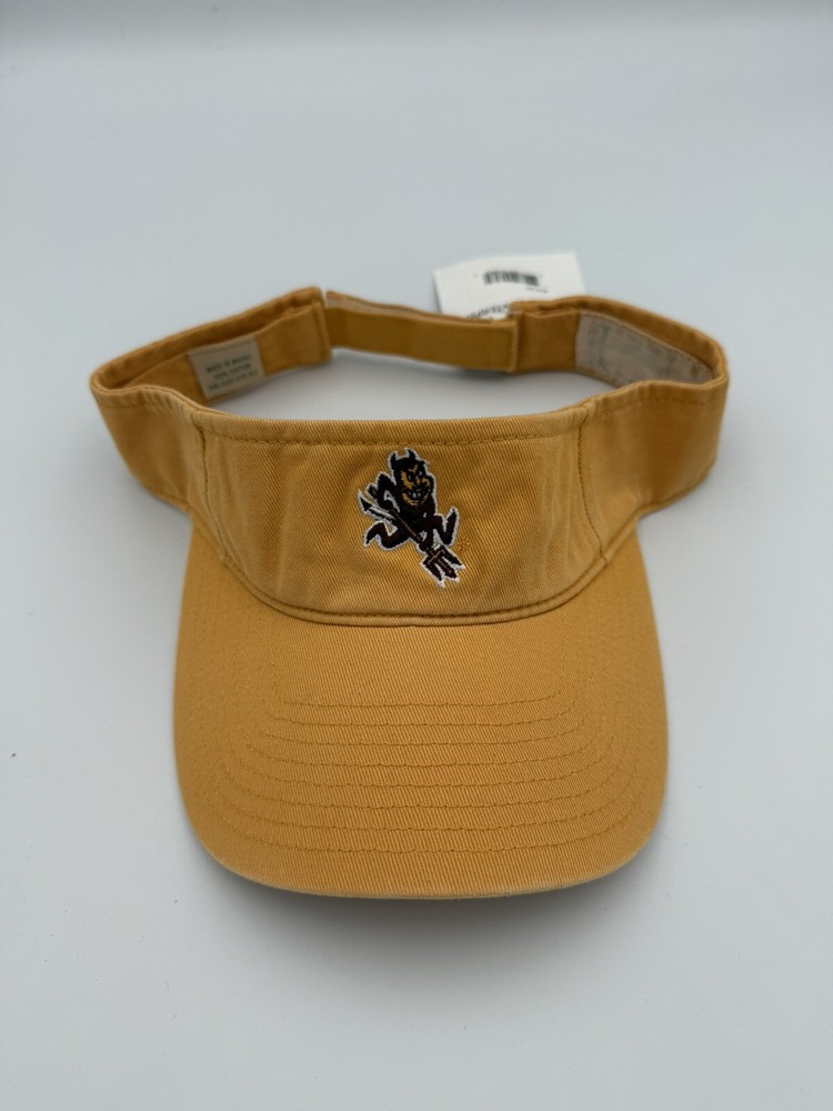 Arizona State Sun Devils Mens Yellow Visor hat cap Ncaa New