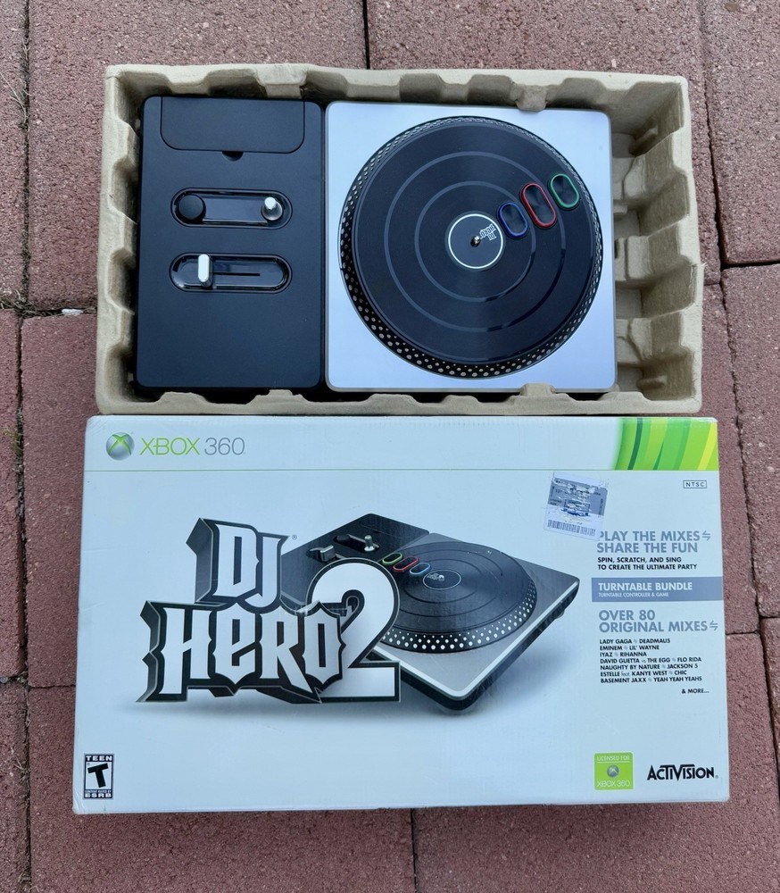 DJ Hero 2 Wireless Turntable Controller for Xbox 360 - Tested & Working