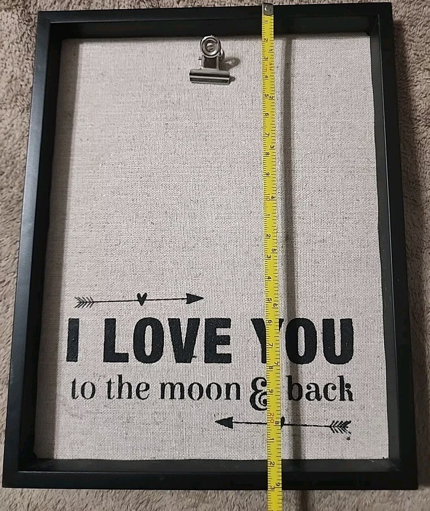 3.5 x 5 Picture Frame I Love You Moon Back Holder Display Frame Hanging Clip