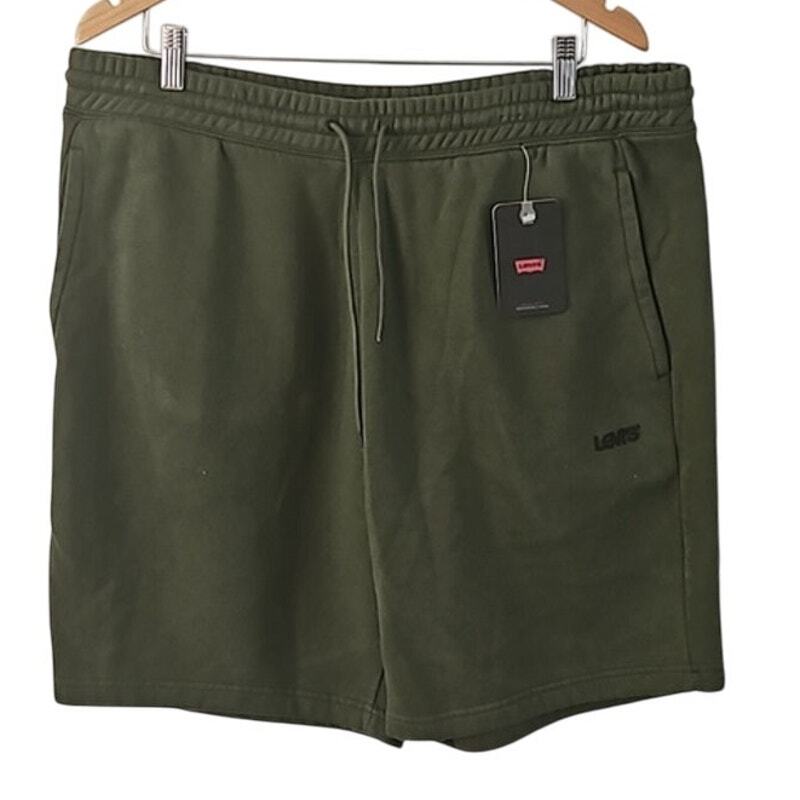 Levi's Men's Sweatshorts - Hunter Green, Size XL (NWT)