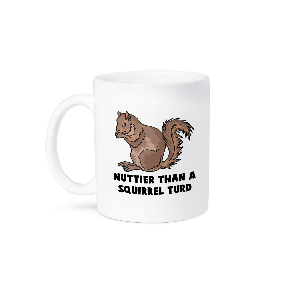 3dRose, Funny Nuttier Than A Squirrel Turd Animal Humor, Mug