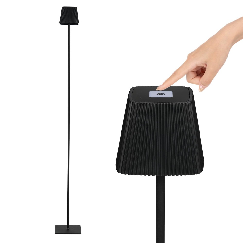 Adjustable Height Cordless LED Floor Lamp for Indoor Outdoor Use with Touch Control