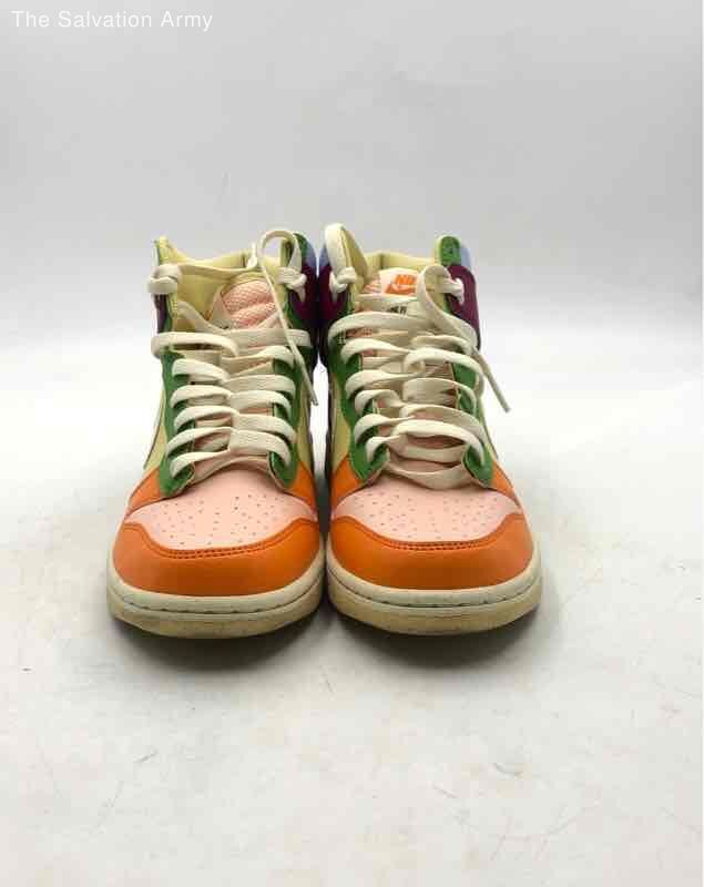 Nike Boys Dunk High Multicolor Round Toe Lace-Up Sneaker Shoes Size 7Y