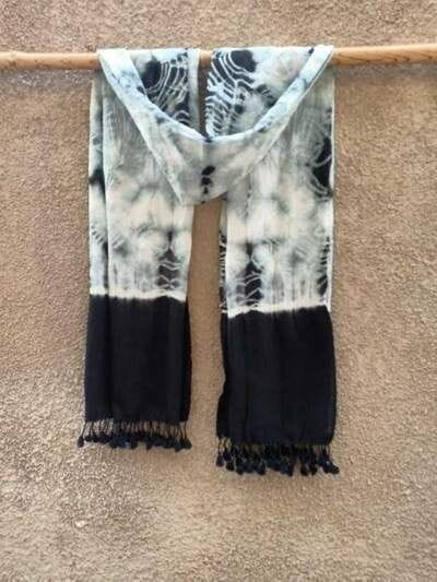 BP Nordstrom Gray White Pink Tie Dye Fringe Scarf – Stylish and Versatile Accessory