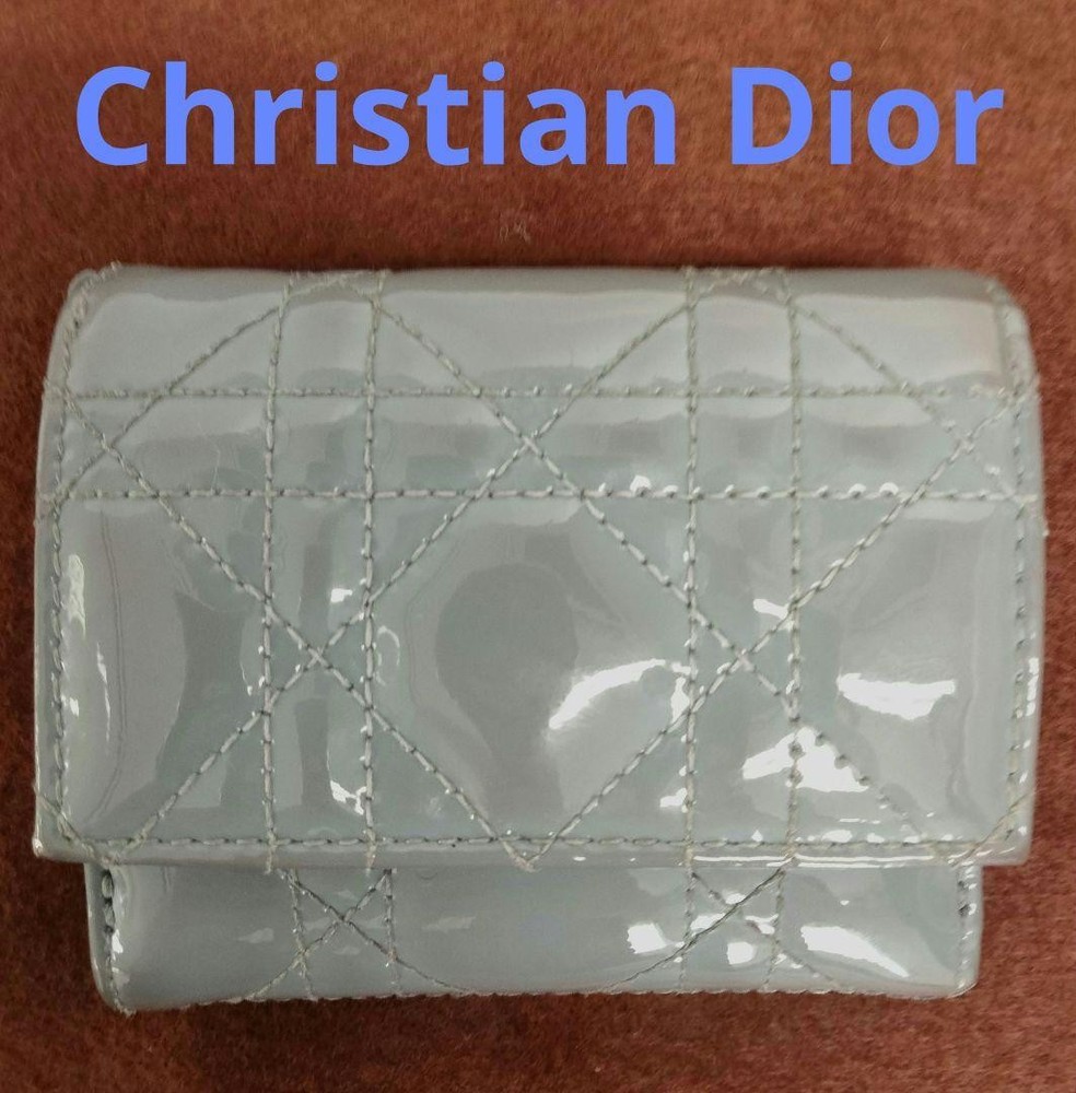 Dior Canage Compact Wallet in Elegant Gray