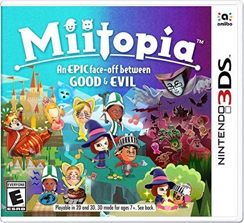 Nintendo 3DS Miitopia  An Epic Face Off Between Good And Evil (World Ed GAME NEW