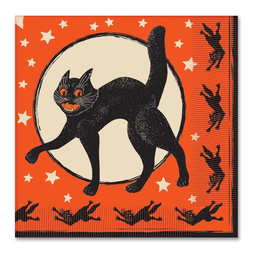 Vintage Halloween Luncheon Napkins 16-Count Party Supply