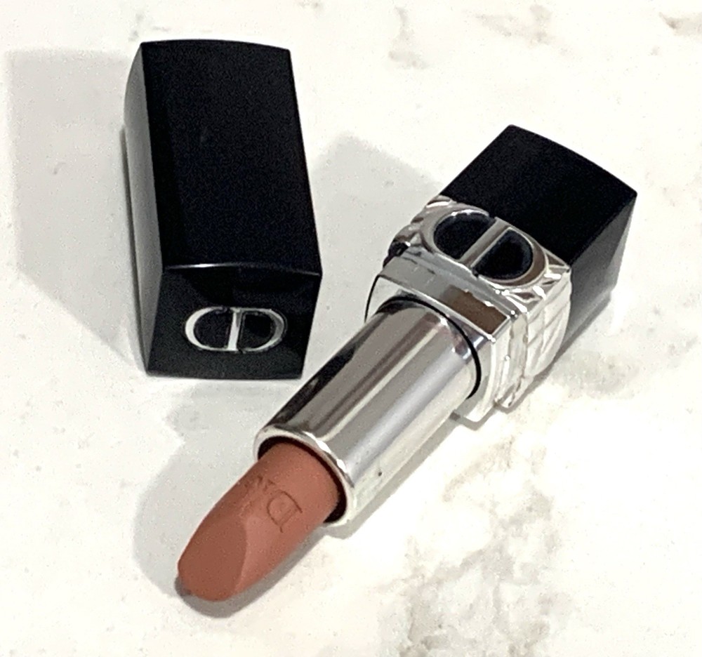 Dior Rouge Dior Velvet Lipstick Mini 100 Nude Look Travel Size New Without Box