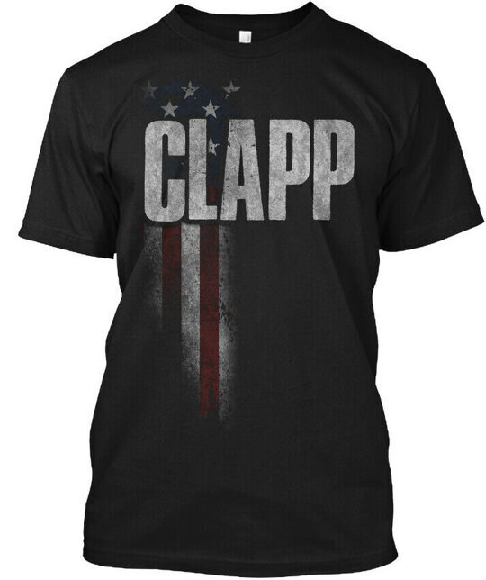 In style Clapp Family American Flag T-Shirt Made in the USA Size S to 5XL
