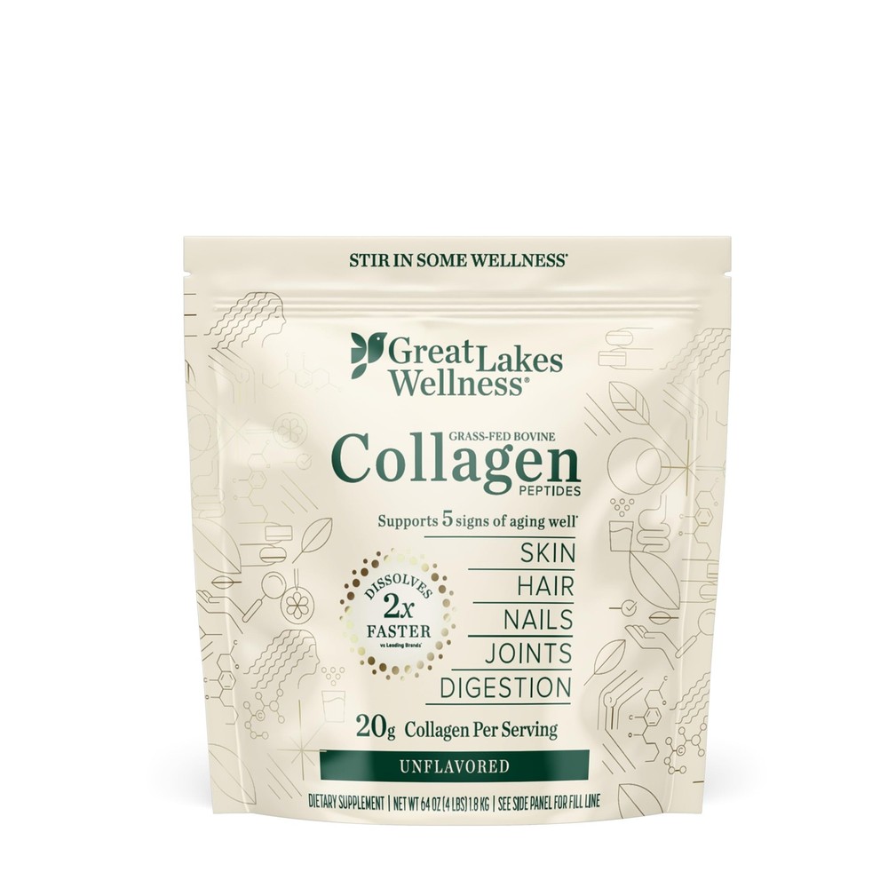 Collagen Peptides Powder for Skin, Hair, Nails, Joints & Digestion - Unflavor...