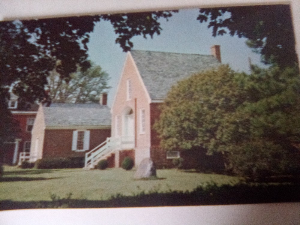 NORTHAMPTON COUNTY COURT HOUSE POSTCARD EASTVILLE VA VIRGINIA 1950s