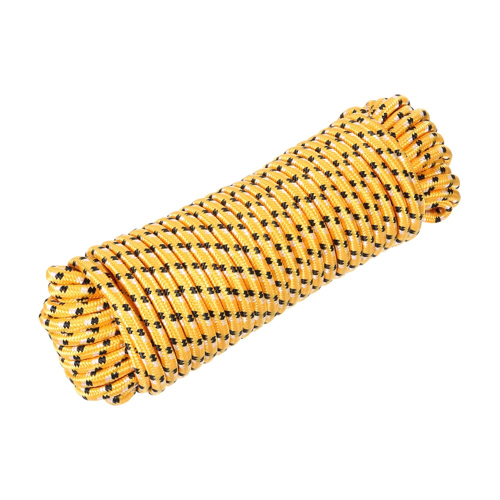 3/8 Inch 98ft Orange Diamond Braid Nylon Rope for Flag Pole