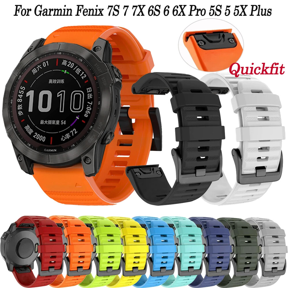 Quickfit Strap for Garmin Fenix 8 E 7 7x 7S 6 6S 6X Pro 5 5X 965 Silicone Band