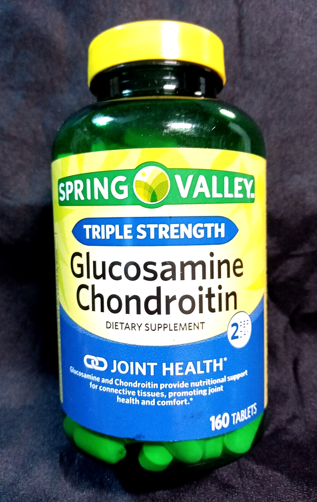 SPRING VALLEY..TRIPLE STRENGTH..1500mg GLUSCOSAMINE..1200mg CHONDROITIN..160TABS