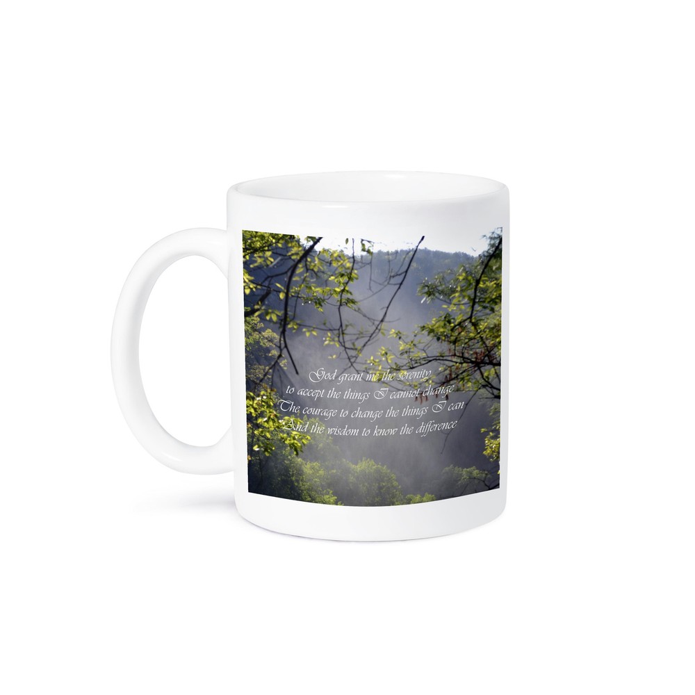 3D Rose Serenity Prayer Scene Ceramic Mug