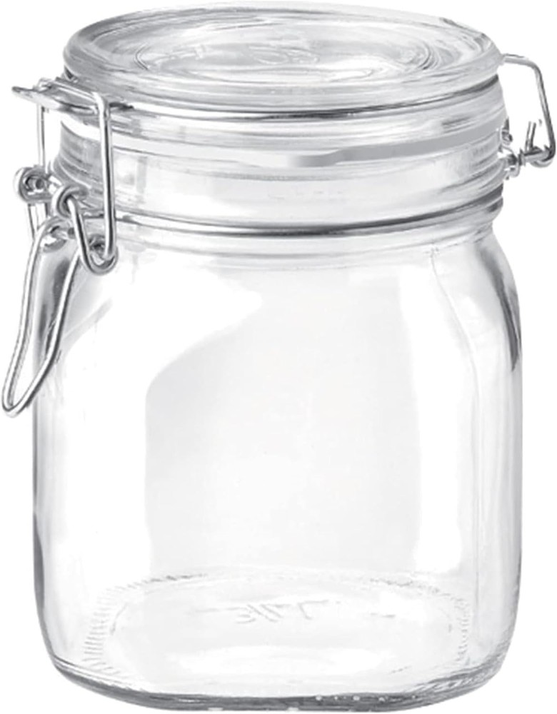 Bormioli Rocco Fido Clear Glass Canning Jar 0.75L Airtight Seal