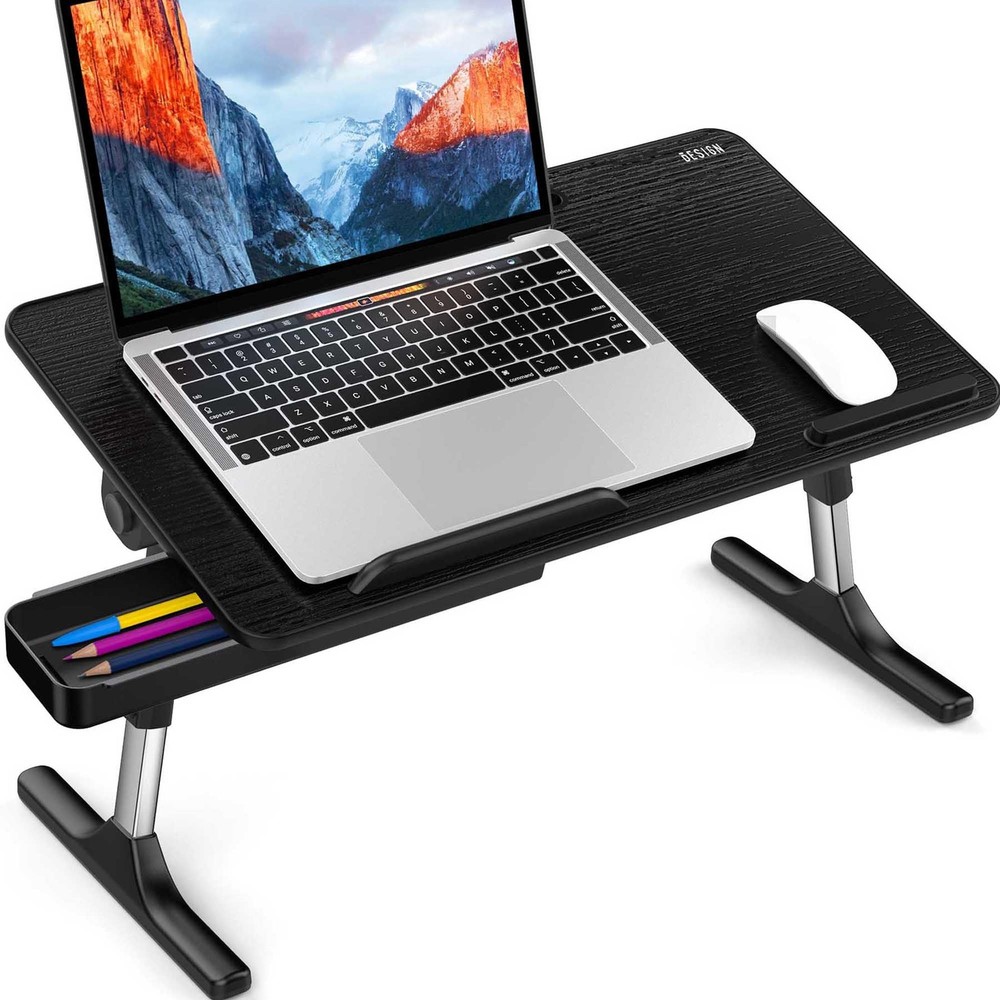 LT05 Adjustable Laptop Stand Lap Desk Portable Foldable Bed Table for Work Study
