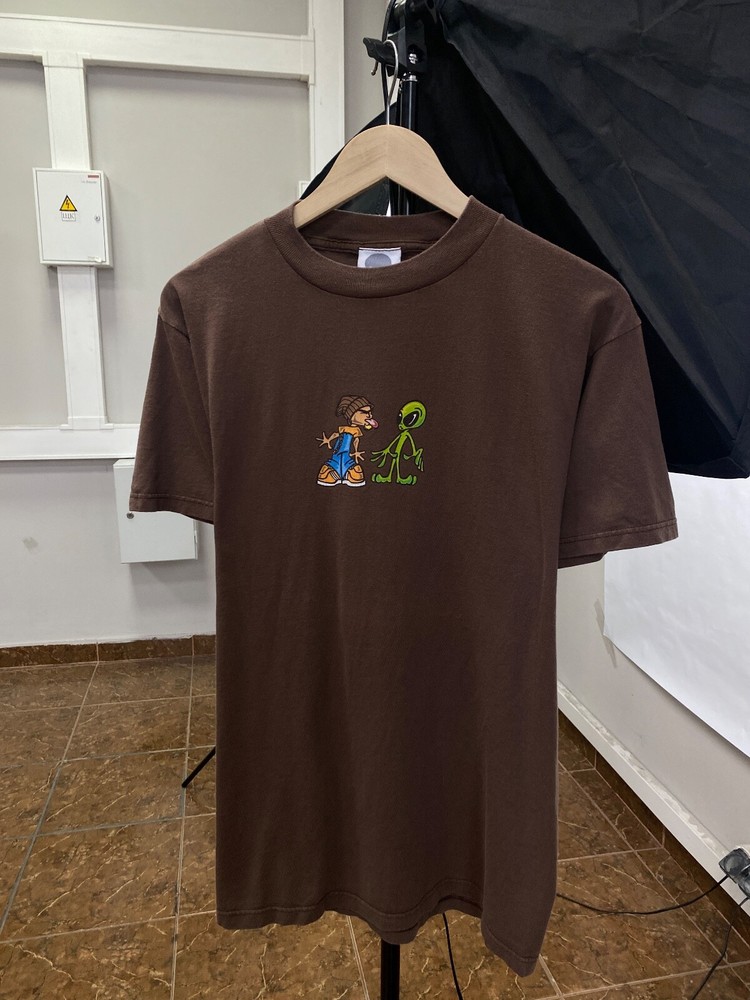 🇺🇸 Vintage 90s Alien Nation Skateboard T-Shirt Rare Retro Y2K size M color...