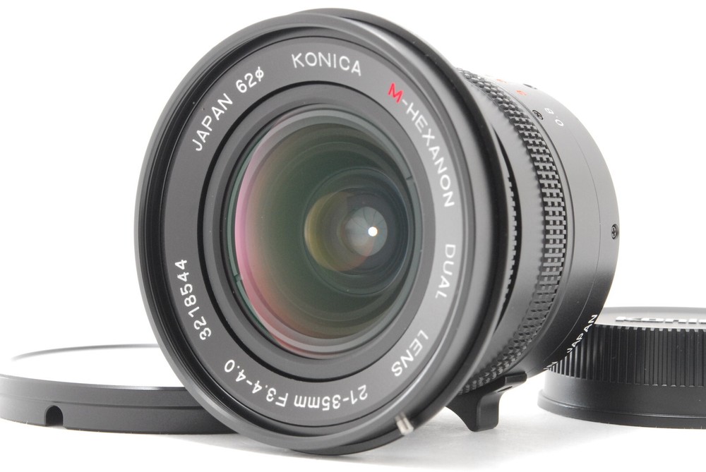 [MINT] KONICA M Hexanone 21-35mm f/3.4-4 MF Dual Lens For Leica M From JAPAN