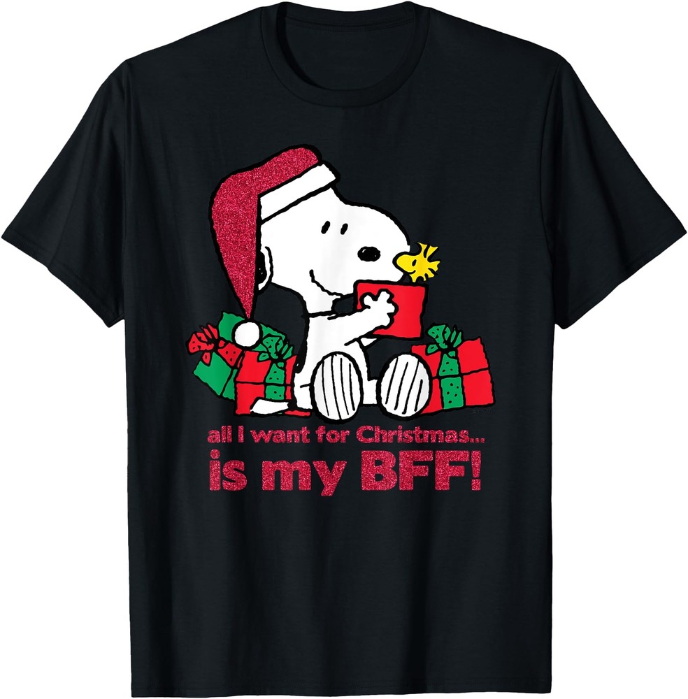 Peanuts Snoopy Gifts BFF Christmas T Shirt Men