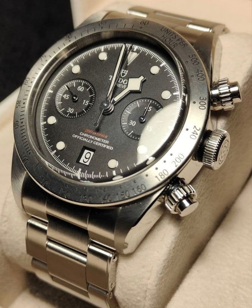 TUDOR Heritage Black Bay Chrono 79350 Steel 41mm MT5813 B01 Movement