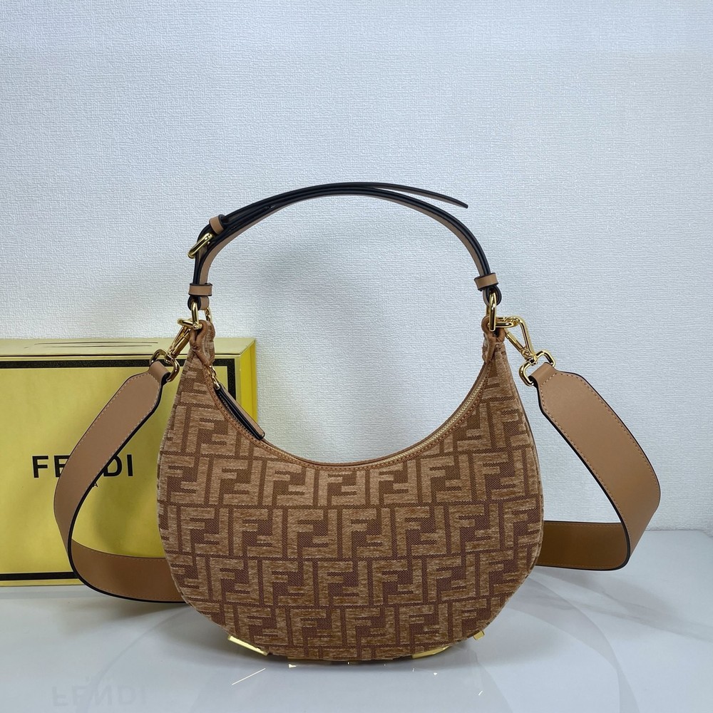 Fendigraphy Mini Jacquard Crossbody Bag in Luxe Fabric