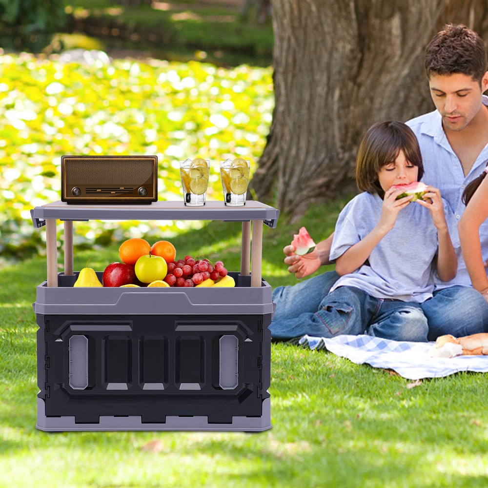 Folding Storage Box Outdoor Portable Camping Collapsible Box Organizers