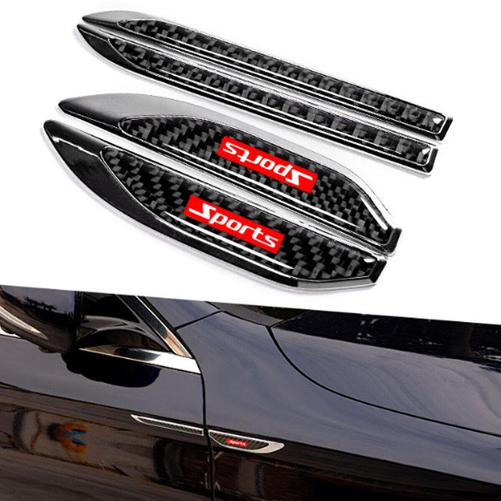 Car Door Side Fender Dagger Emblem Sticker Vent Air Wing Decal Trim Accessories