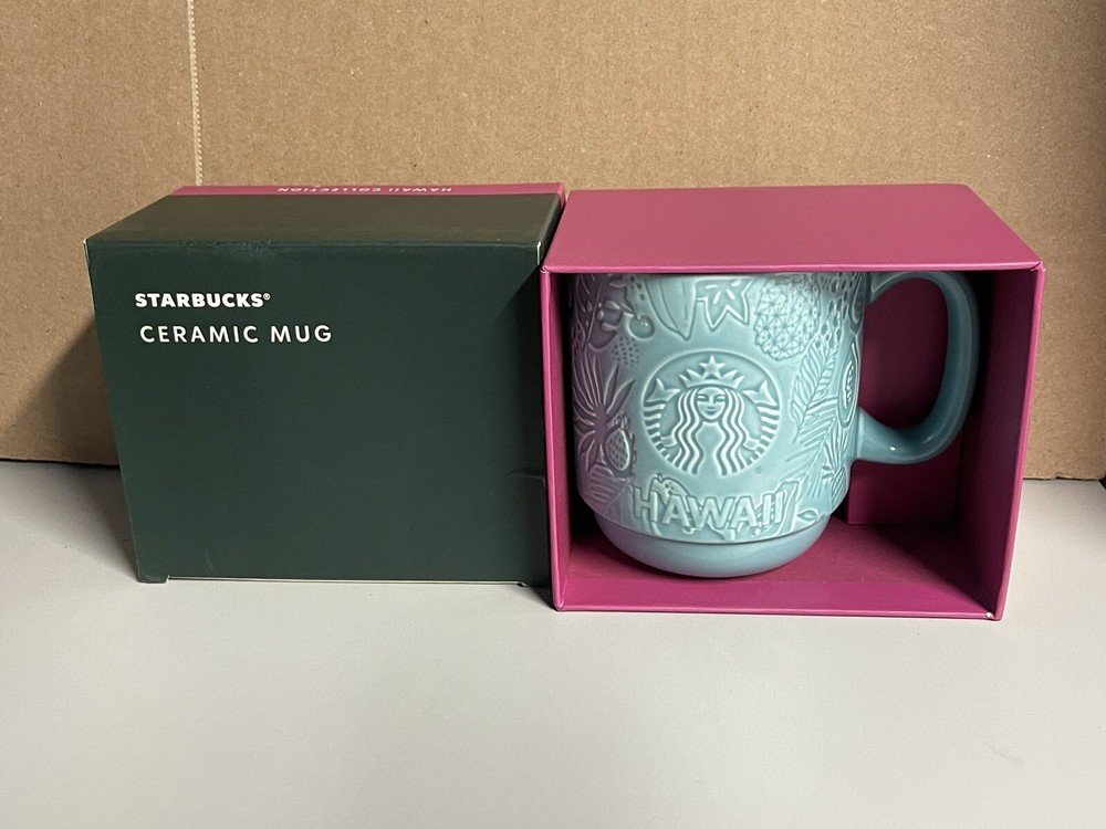 Hawaii Collection Starbucks 12 oz Genuine Debossed Mug 2022 Release