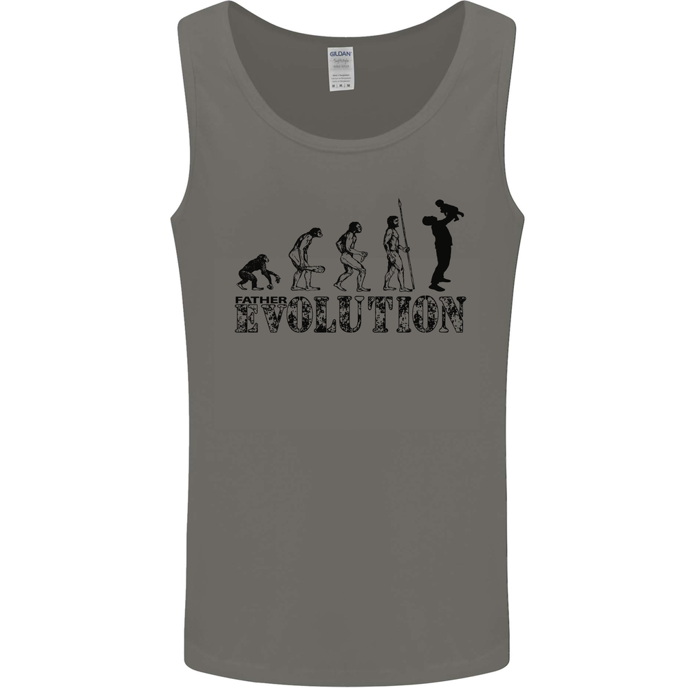 Father And Son Evolution Fathers Day Dad Mens Vest Tank Top