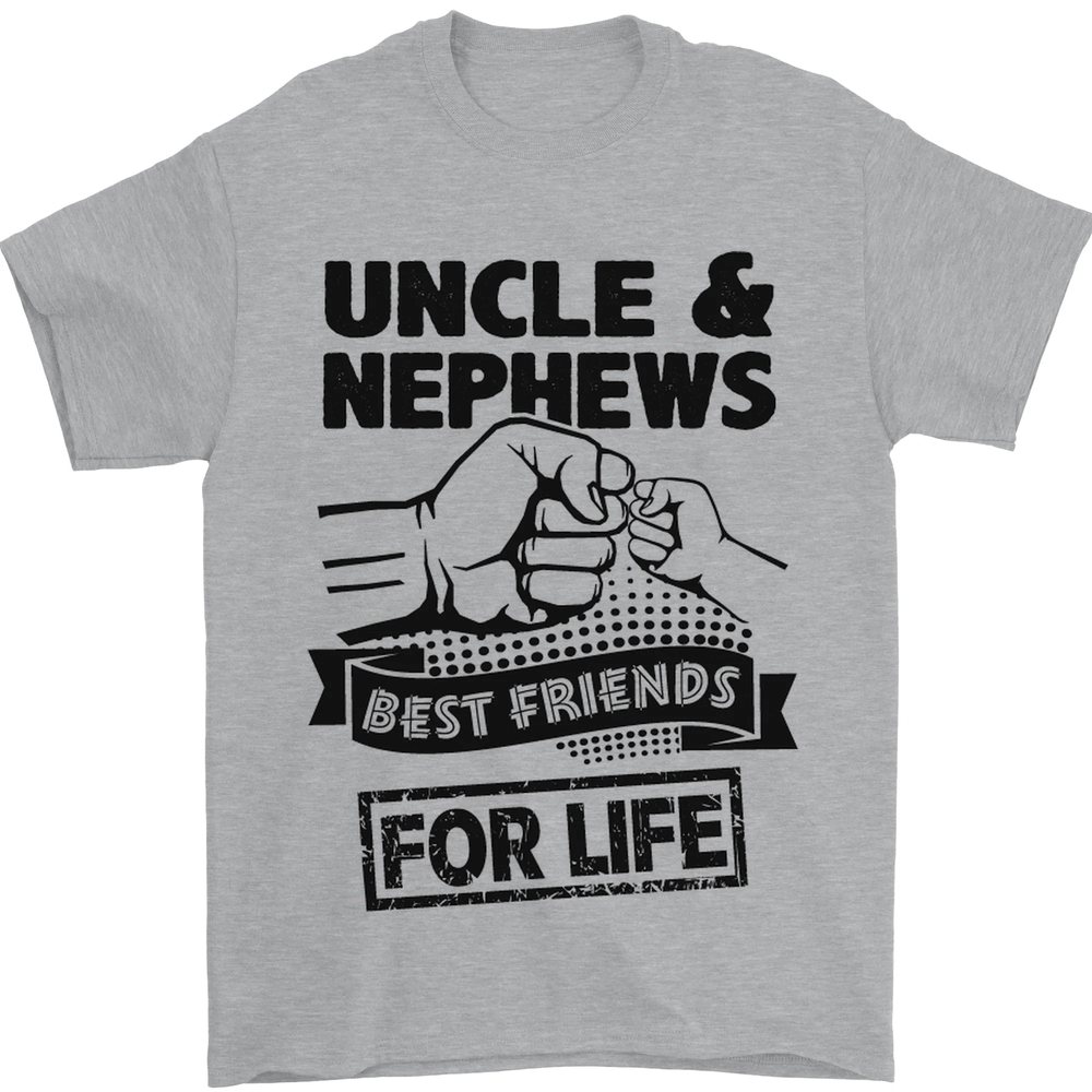Uncle & Nephews Best Friends Day Funny Mens T-Shirt 100% Cotton