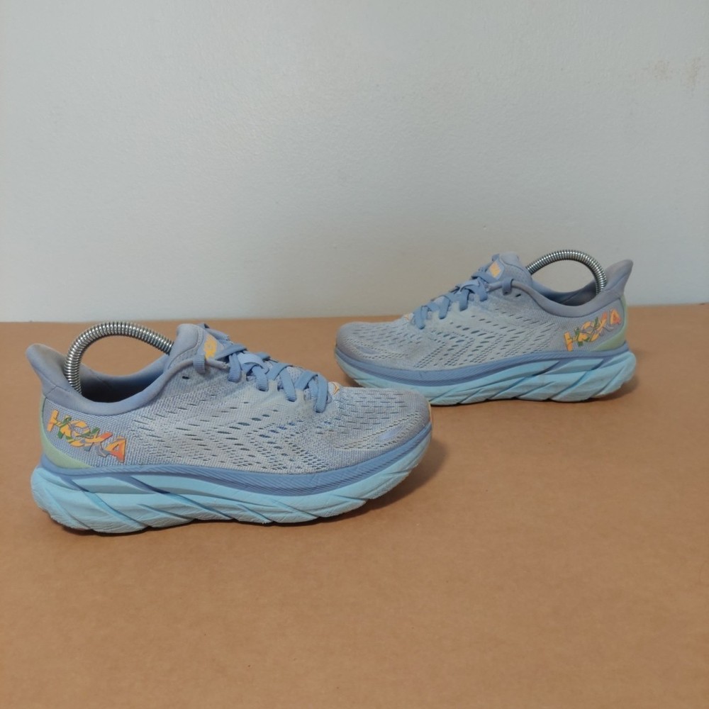 Hoka One One Clifton 8 Sneaker Women Baby Lavender Running 1119394-BLSG SIZE 7B